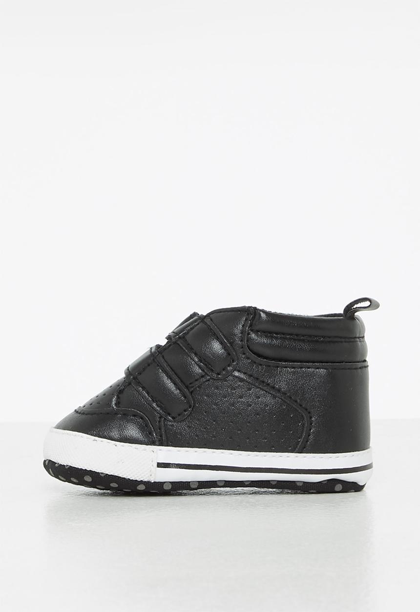 Pop Candy - Baby velcro strap sneaker - black