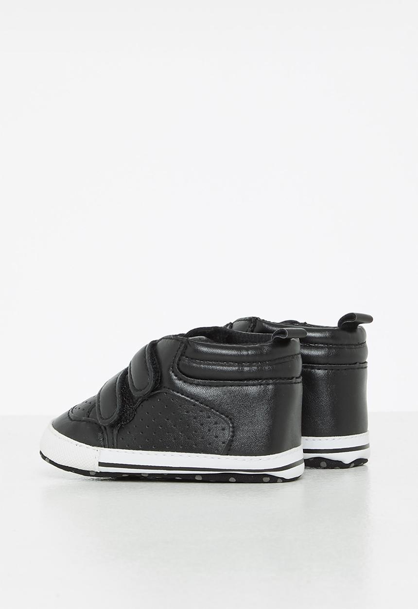 Pop Candy - Baby velcro strap sneaker - black