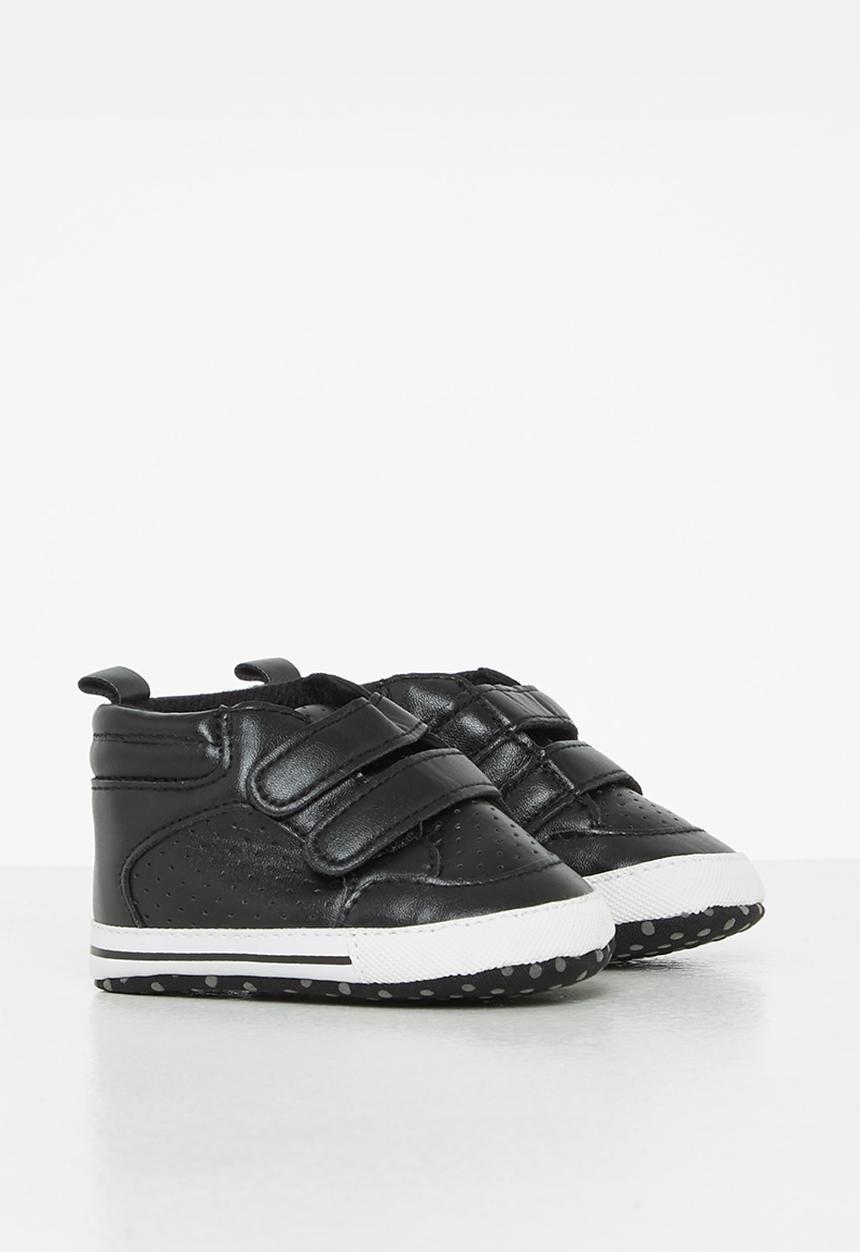 Pop Candy - Baby velcro strap sneaker - black