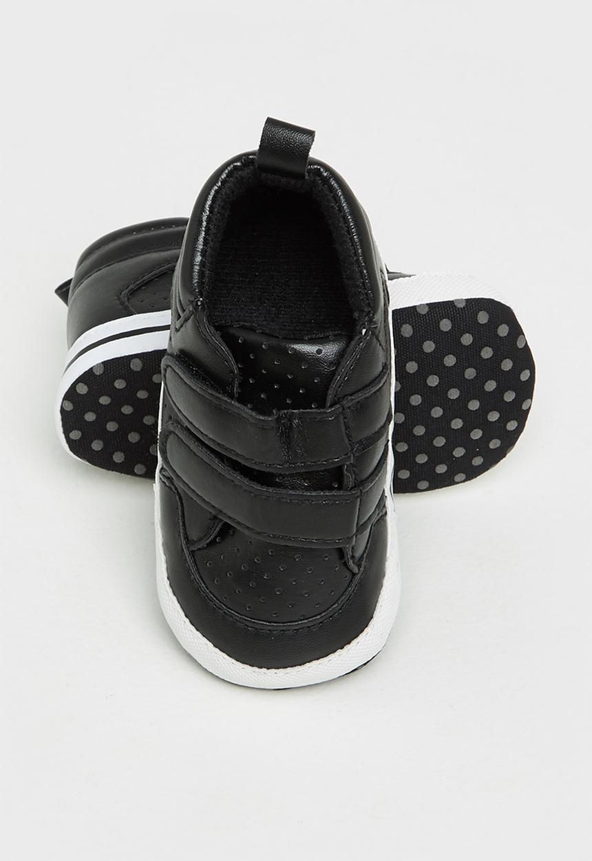 Pop Candy - Baby velcro strap sneaker - black