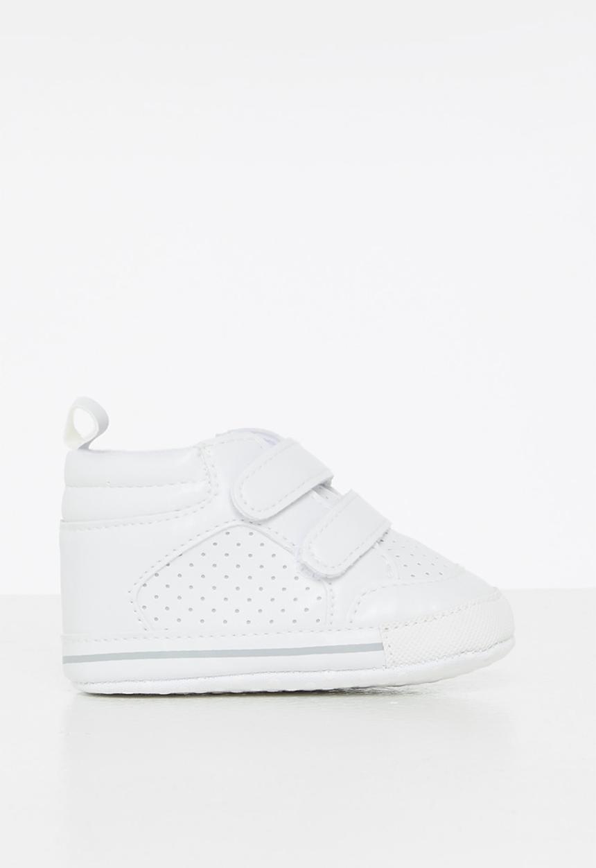Pop Candy - Baby velcro strap sneaker - white