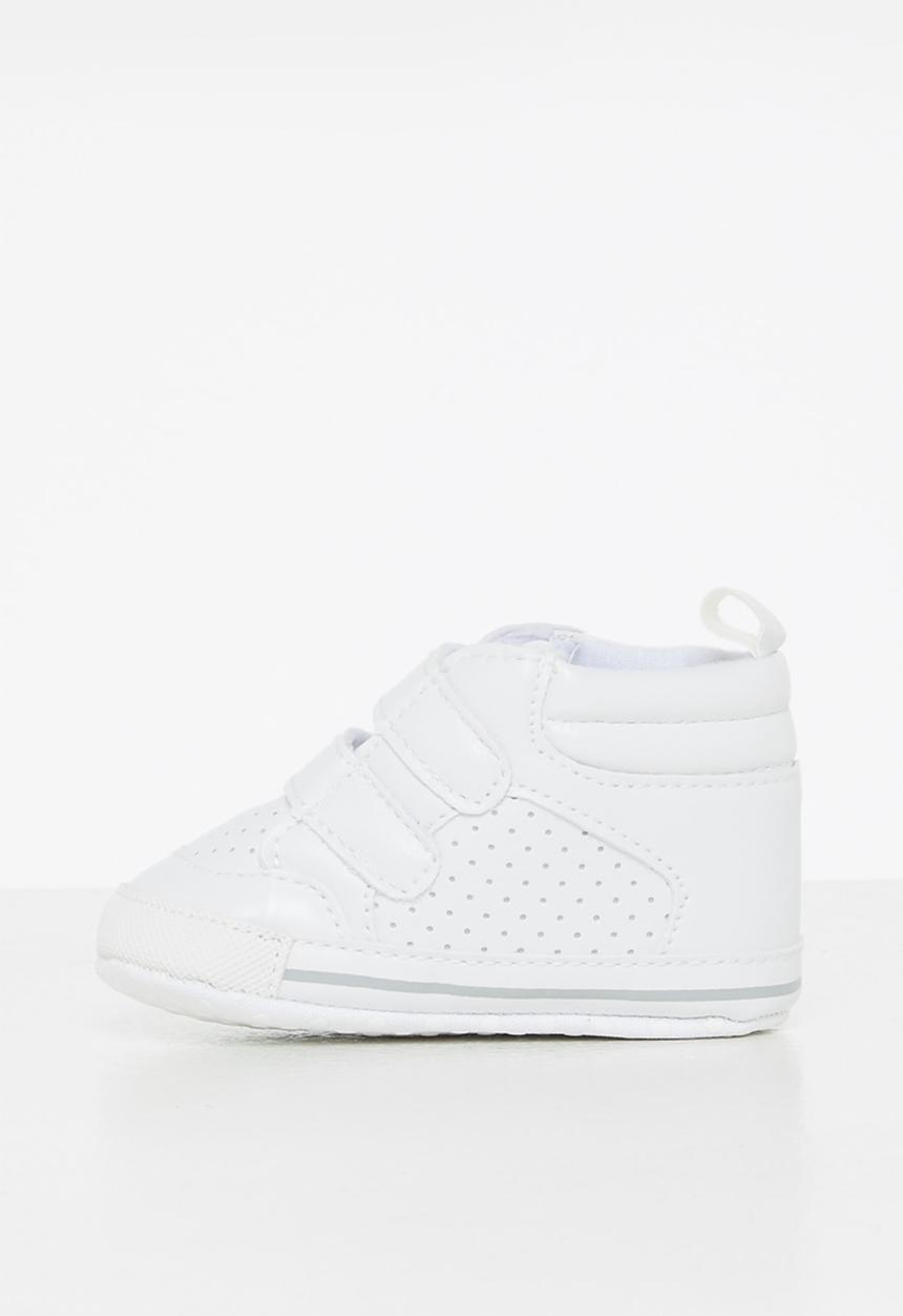 Pop Candy - Baby velcro strap sneaker - white