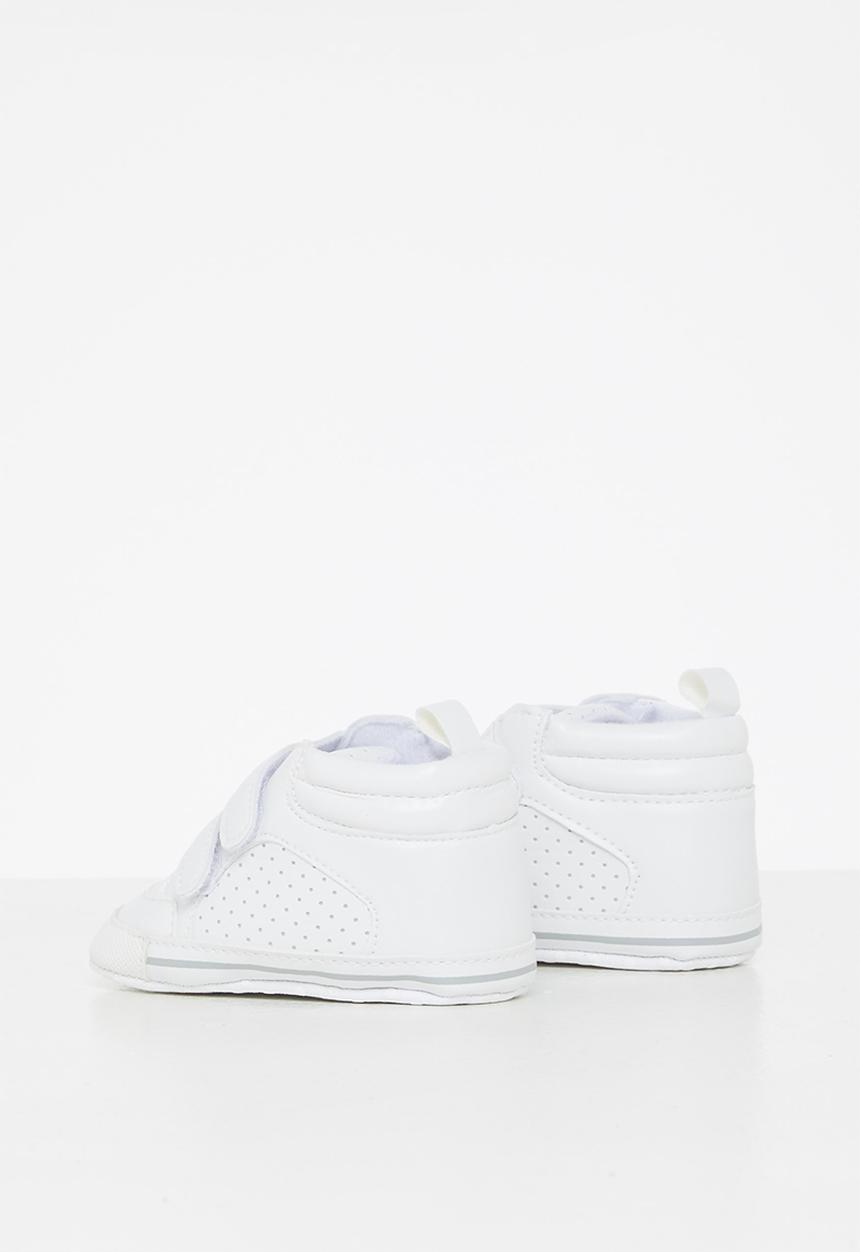 Pop Candy - Baby velcro strap sneaker - white