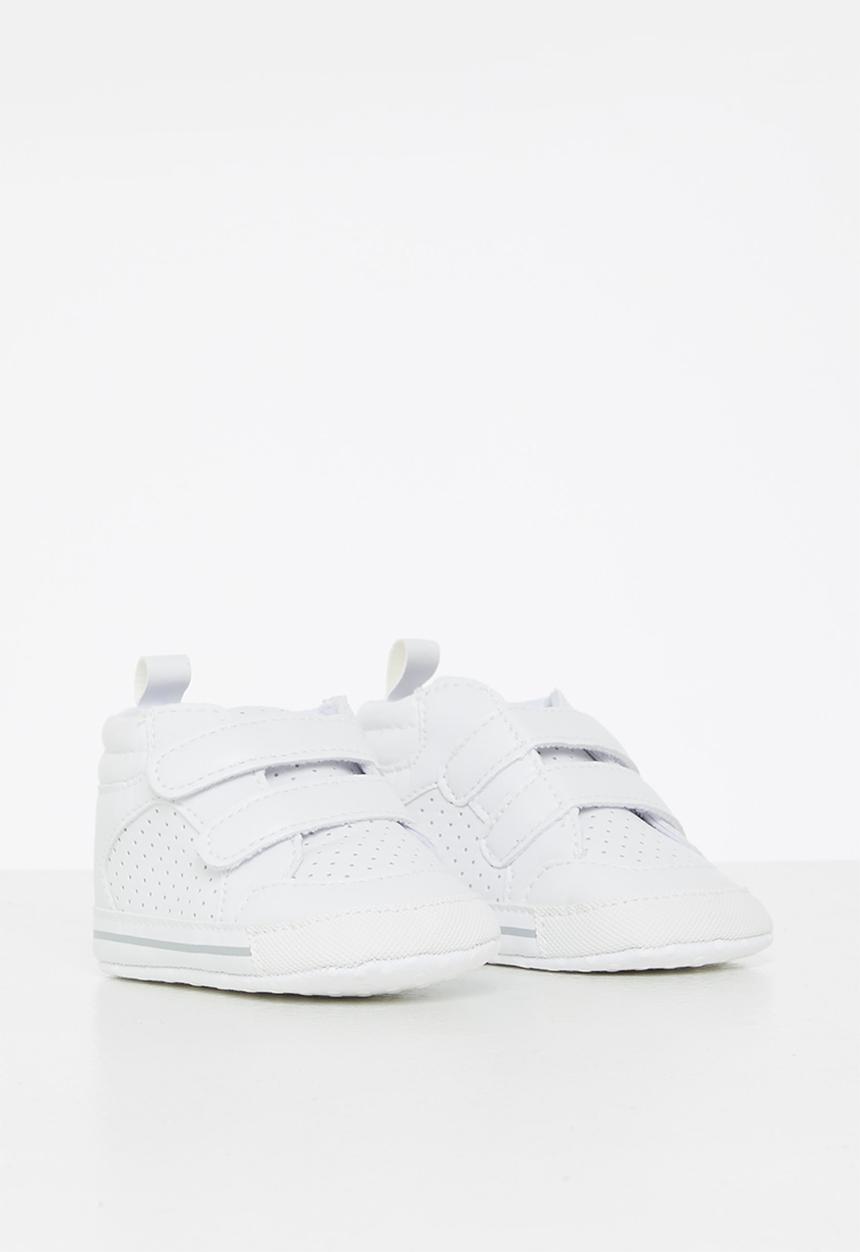 Pop Candy - Baby velcro strap sneaker - white