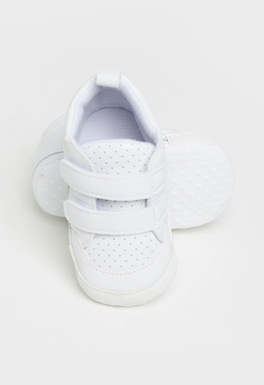 Pop Candy - Baby velcro strap sneaker - white