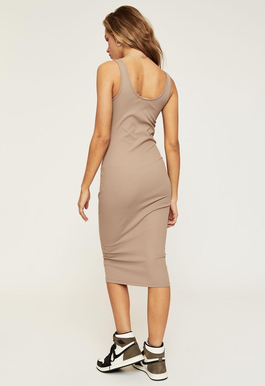 Supré  - Emery sleeveless midi dress - toffee taupe