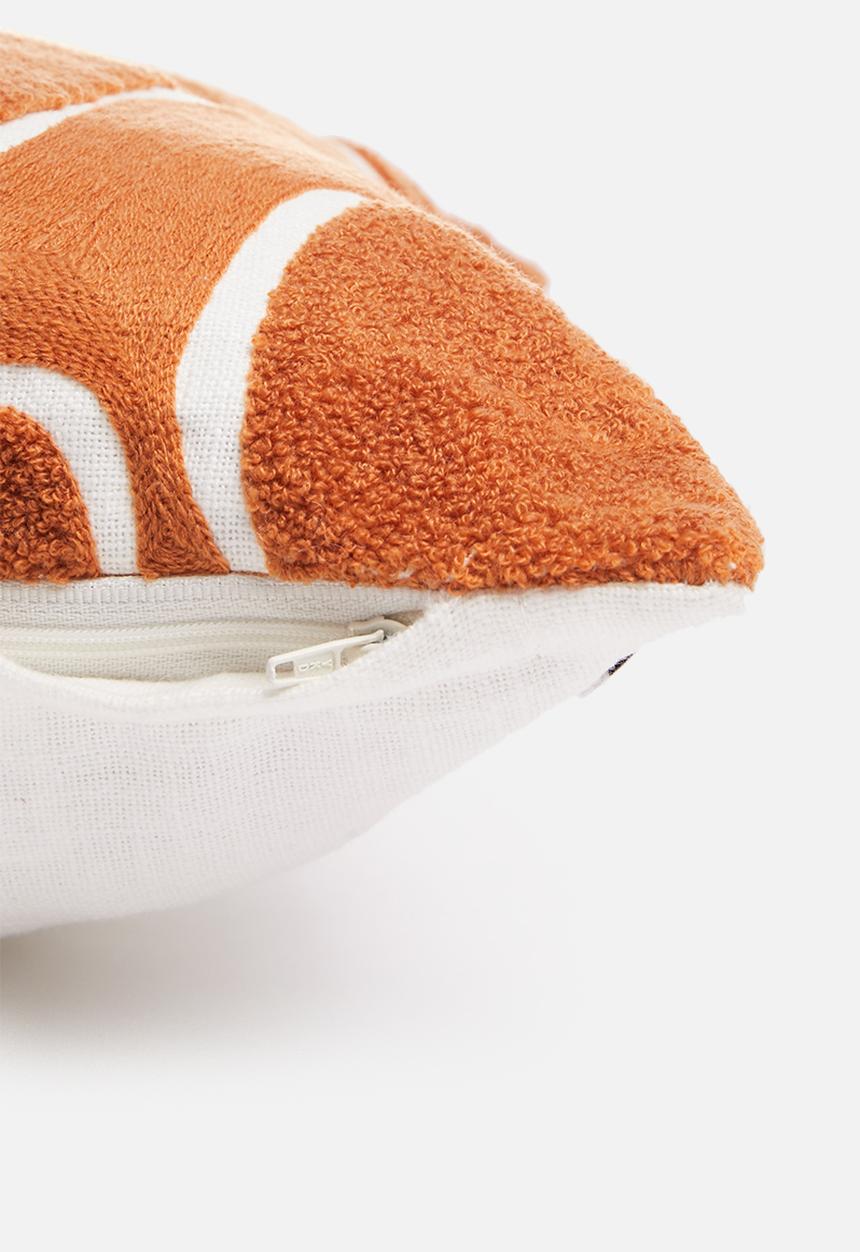 Sixth Floor - Puddle embroidered cushion cover - orange