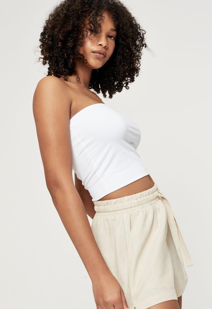 Supré  - Holly linen short - neutral