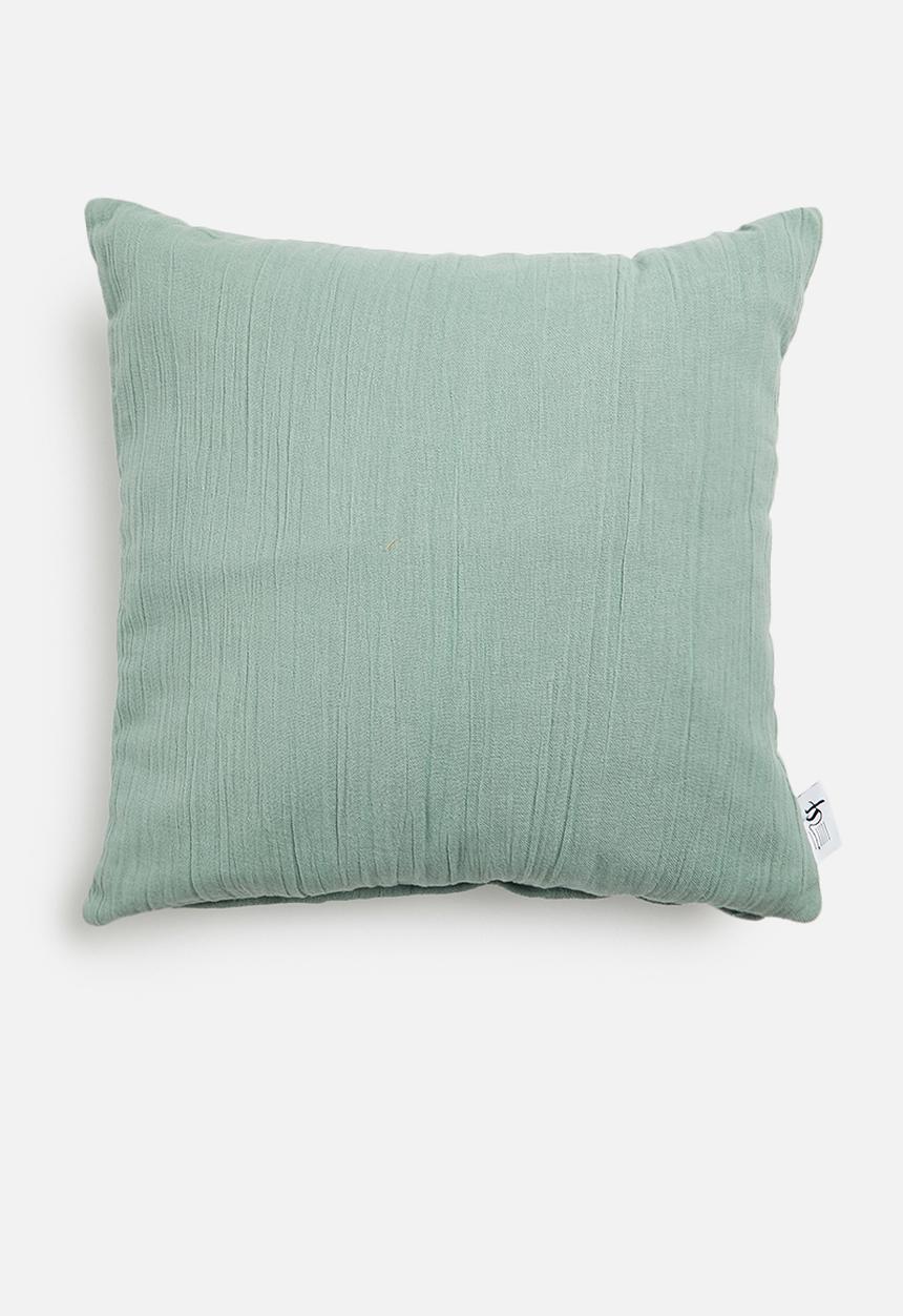 Sixth Floor - Joy muslin cushion cover - blue
