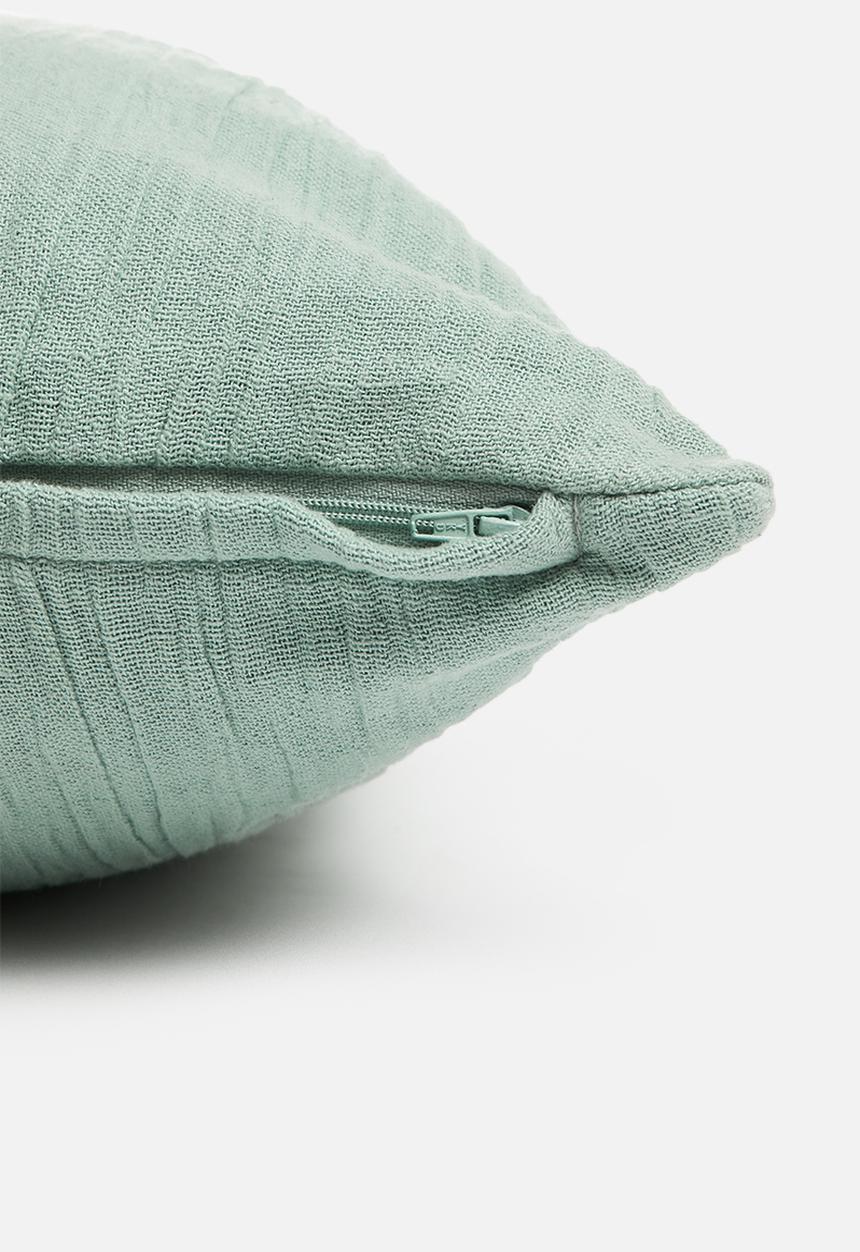Sixth Floor - Joy muslin cushion cover - blue