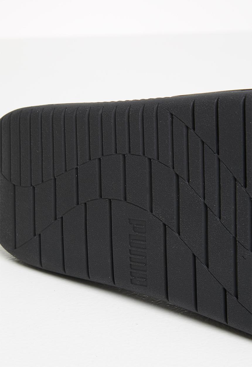 PUMA - Softride slide massage - black/white