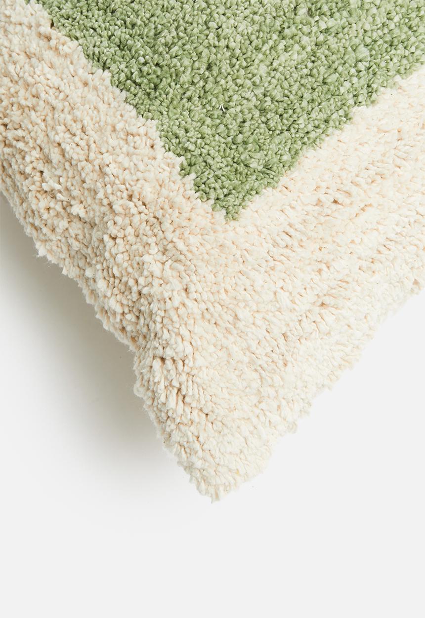 Sixth Floor - Maite cushion cover - moss & cream
