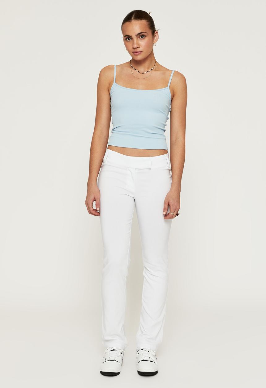 Supré  - Jacinta low rise straight pant - white