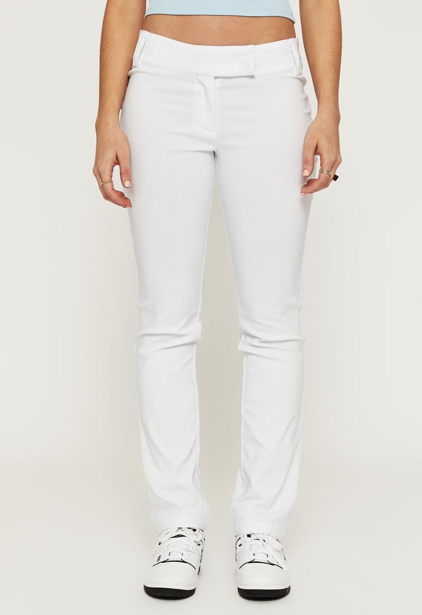 Supré  - Jacinta low rise straight pant - white