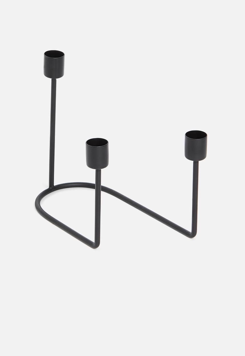 Sixth Floor - Trig candle stand - black