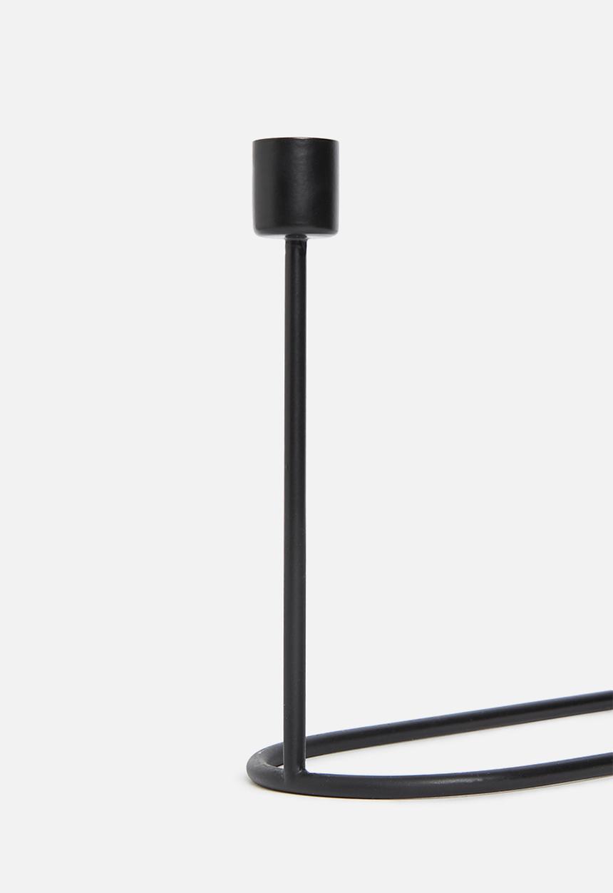 Sixth Floor - Trig candle stand - black