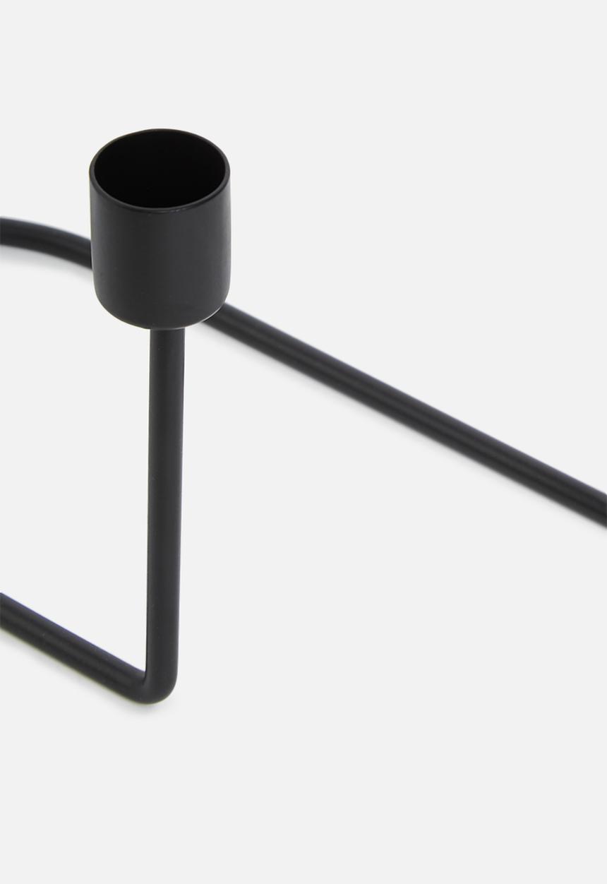 Sixth Floor - Trig candle stand - black