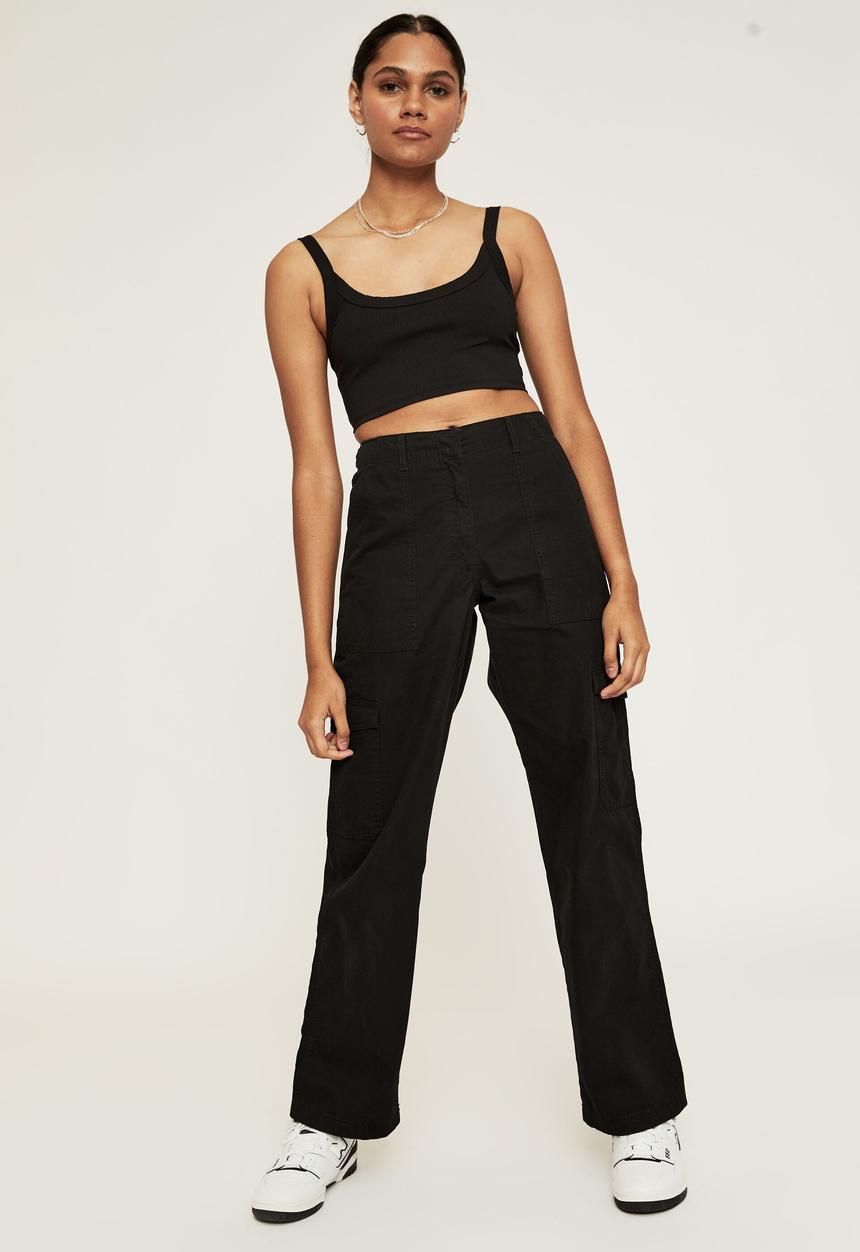 Supré  - Lulu ultra crop tank - black