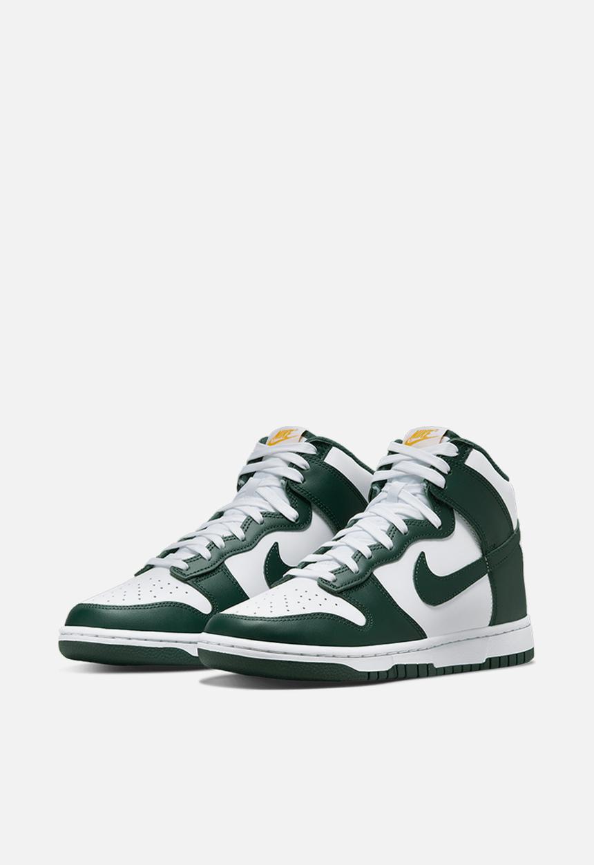 Nike - Nike dunk hi retro - noble green/noble green-white