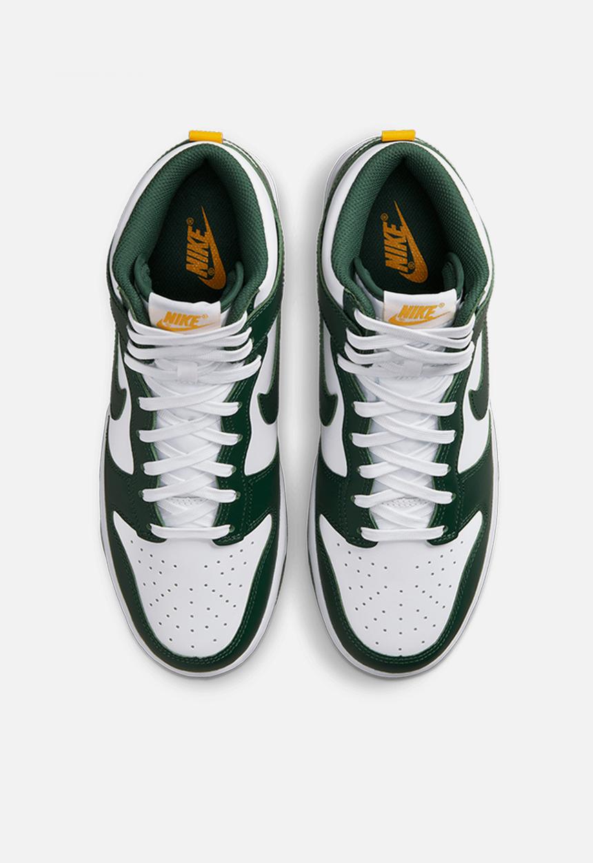 Nike - Nike dunk hi retro - noble green/noble green-white