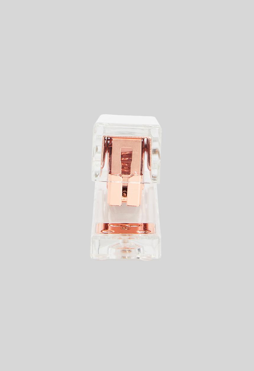 Sixth Floor - Acrylic stapler - rose gold