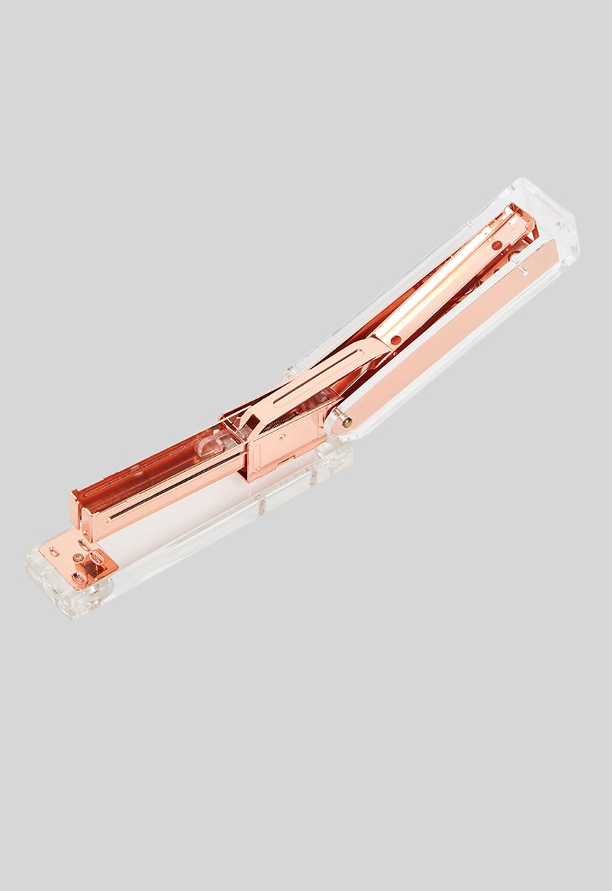 Sixth Floor - Acrylic stapler - rose gold