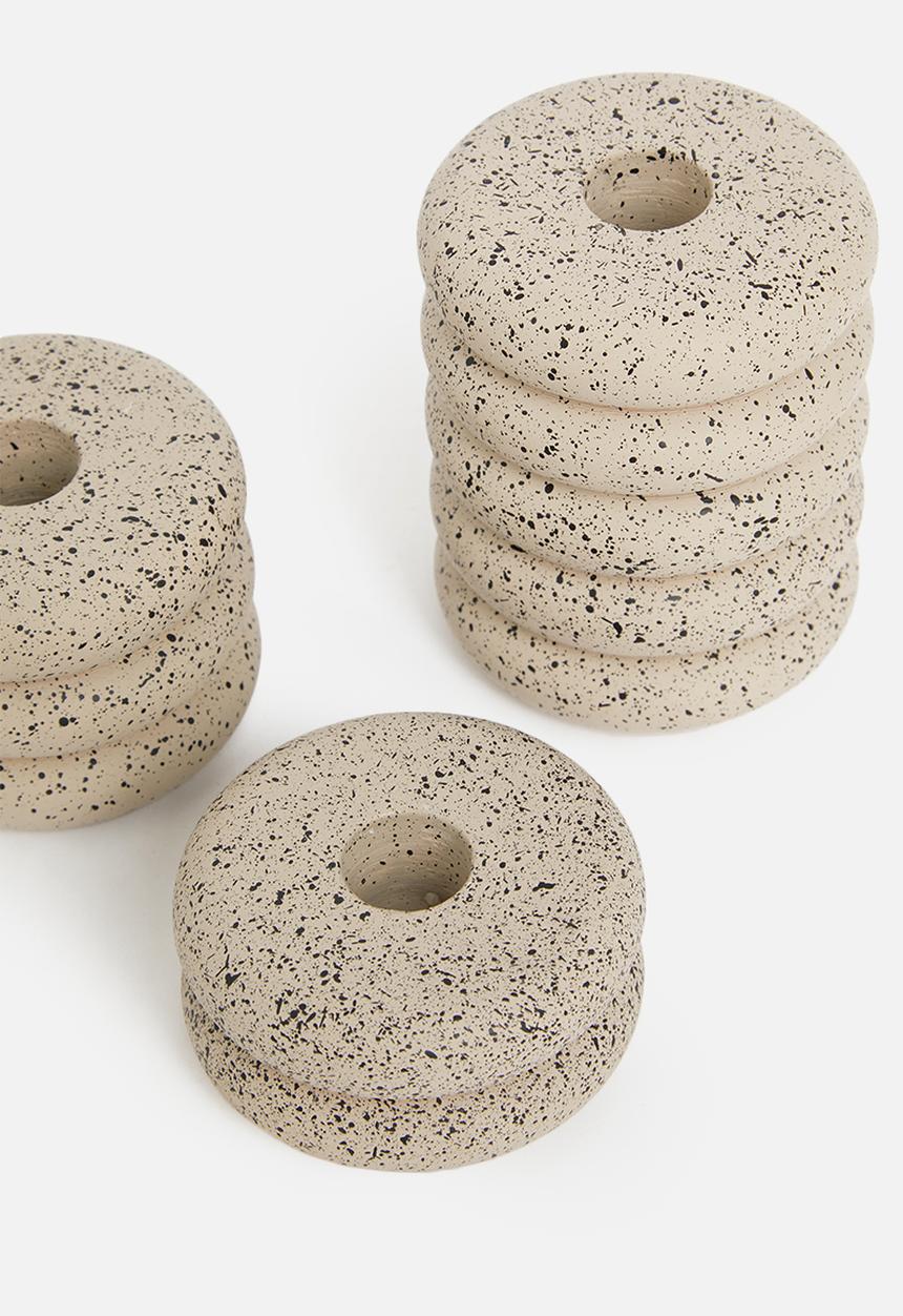 Sixth Floor - Rolls candle holder set - beige