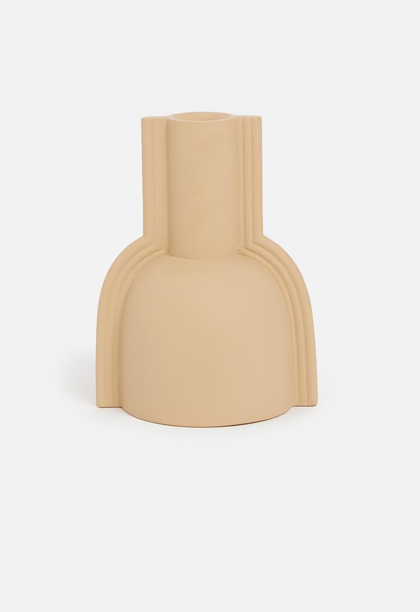 Sixth Floor - Funnel vase - beige