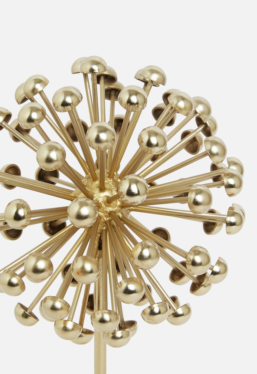 Sixth Floor - Sparks decorative marble sculpture - gold
