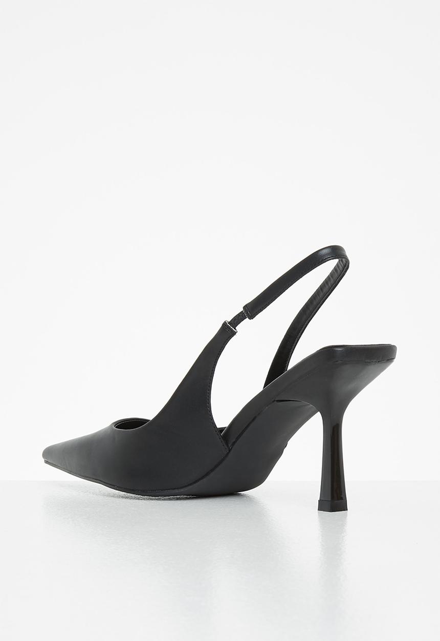 Madison® - Bonnie slingback stiletto heel - black