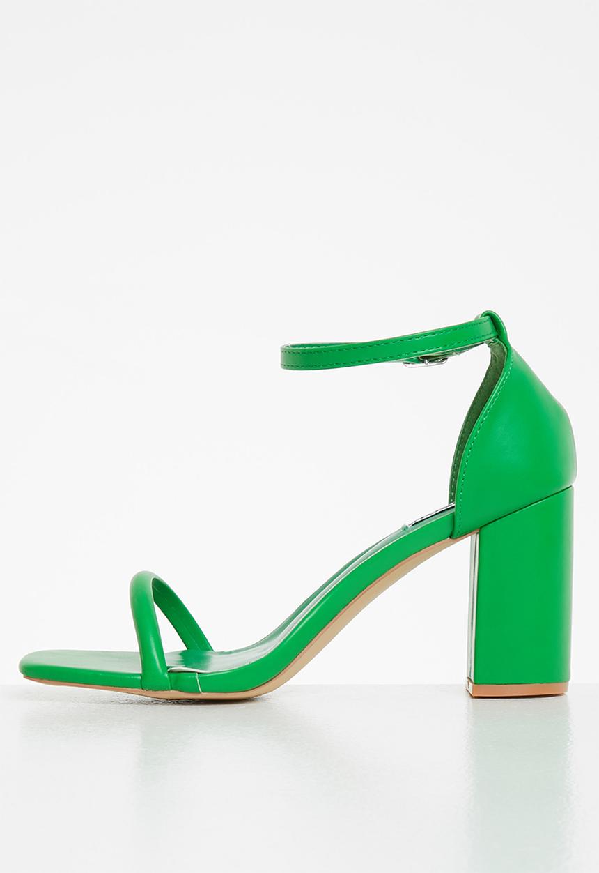 Madison® - Adriana ankle tie block heel - green
