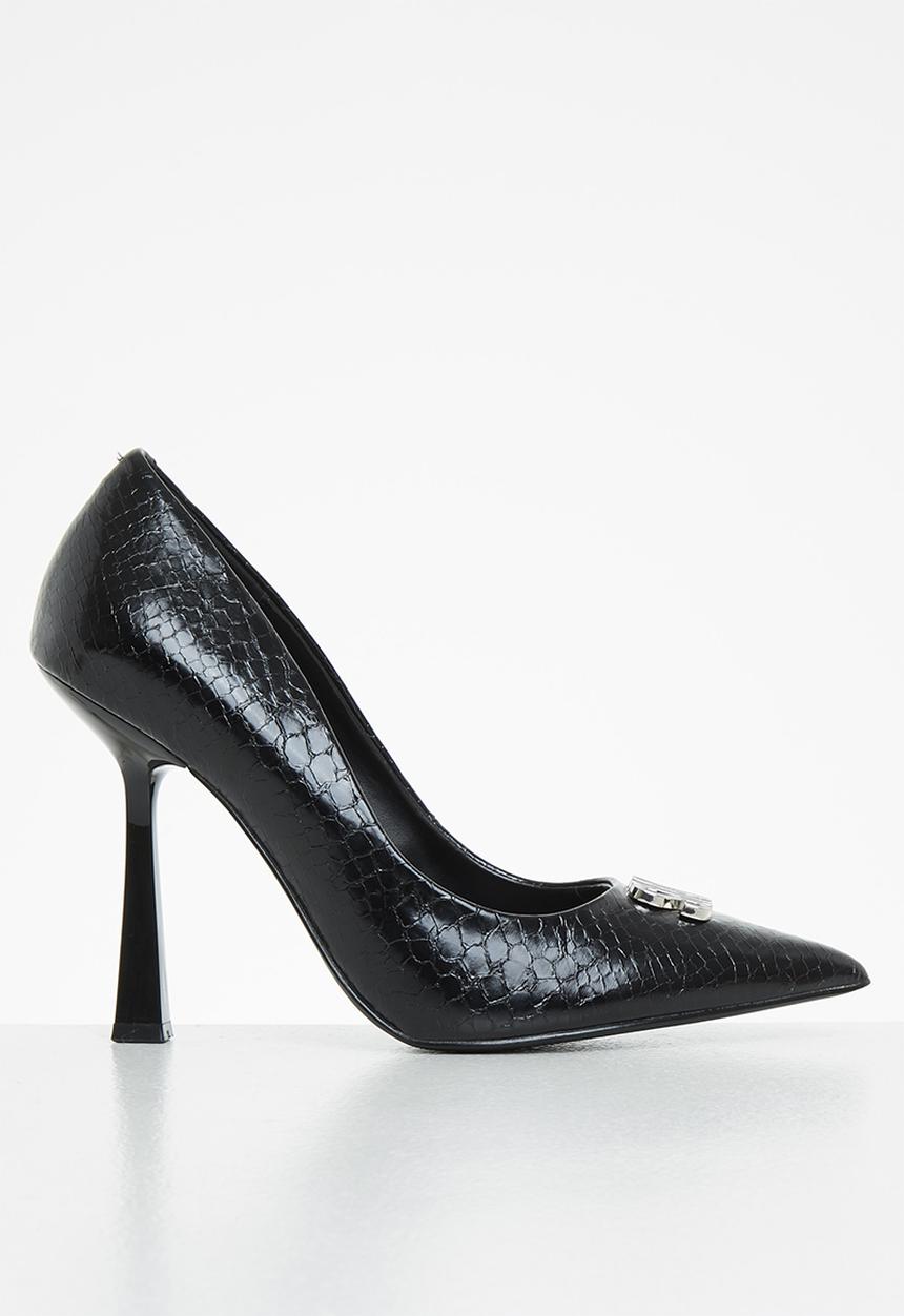 Steve Madden - Prisco court heel - black snake