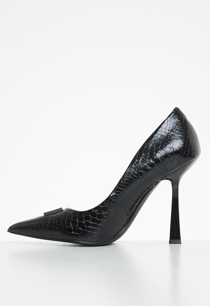 Steve Madden - Prisco court heel - black snake