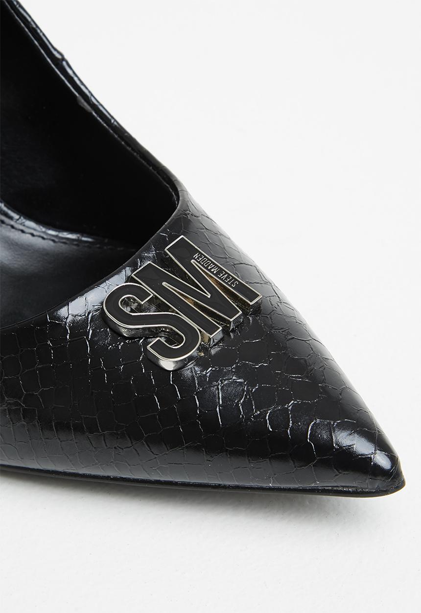 Steve Madden - Prisco court heel - black snake