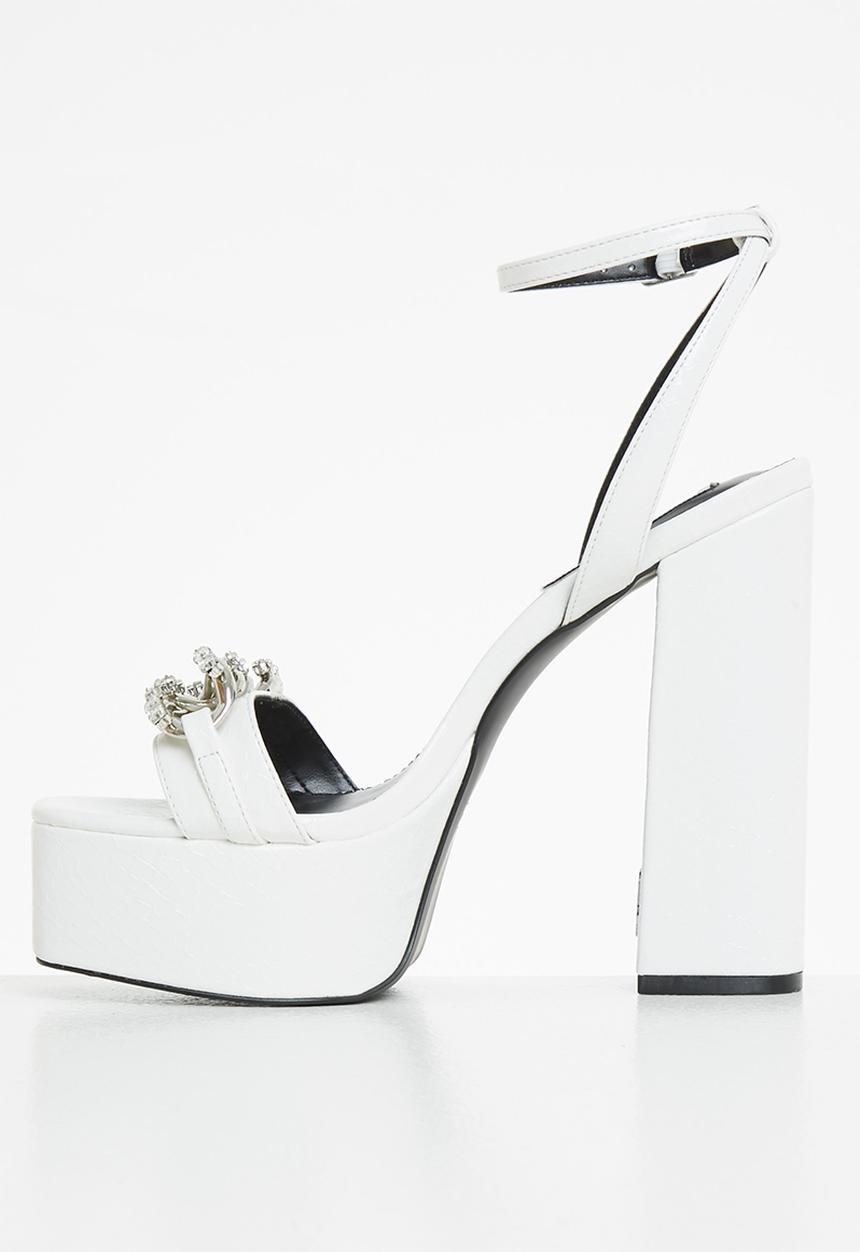 Steve Madden - Zariah platform heel - white snake