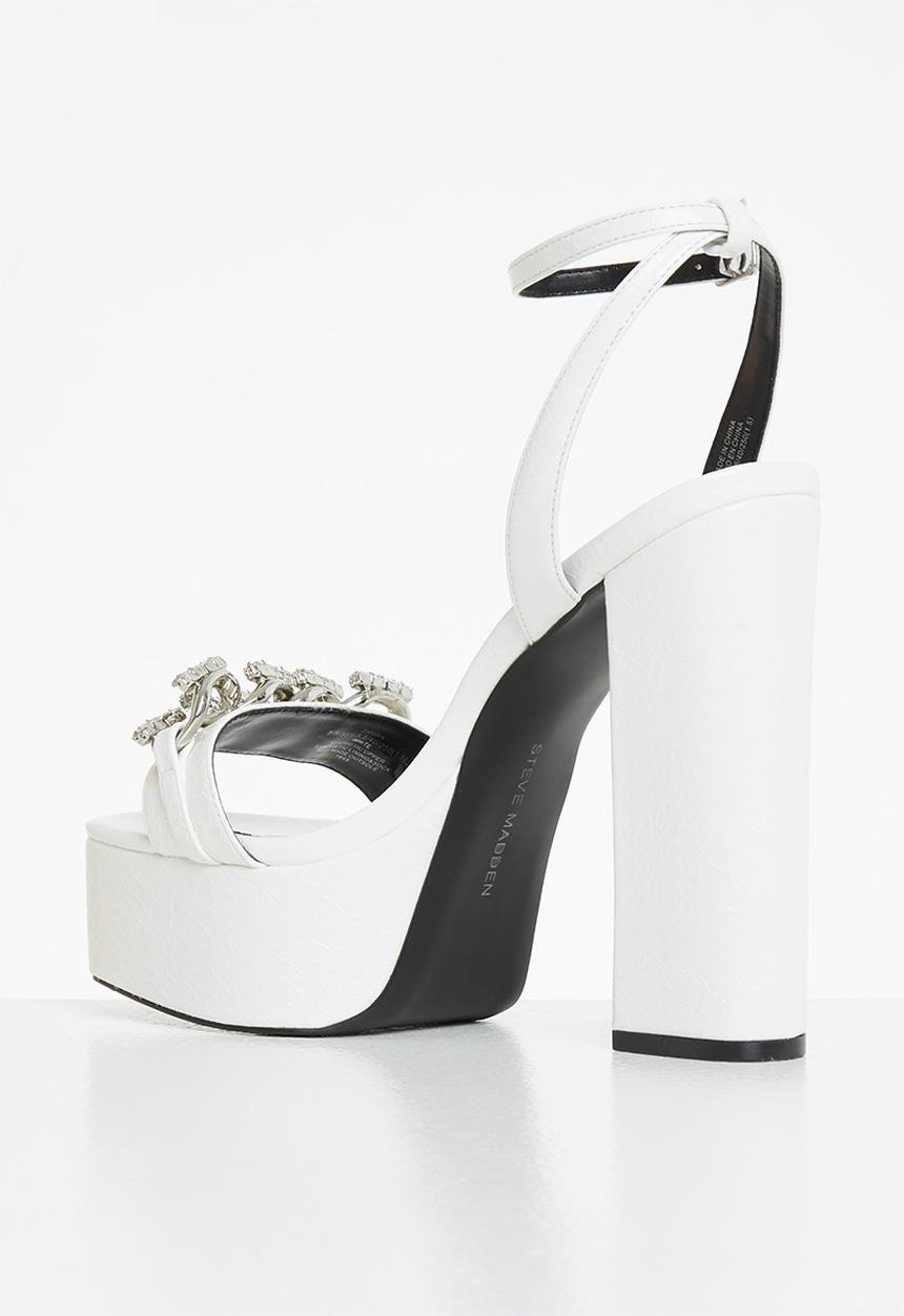 Steve Madden - Zariah platform heel - white snake