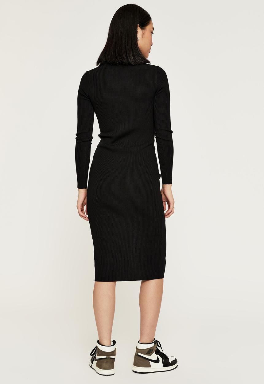 Supré  - Marcy knit cardigan midi dress - black