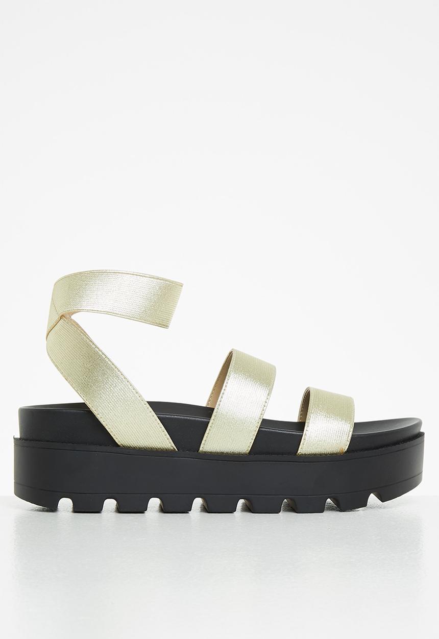 Steve Madden - Bedrock chunky sandal - platinum