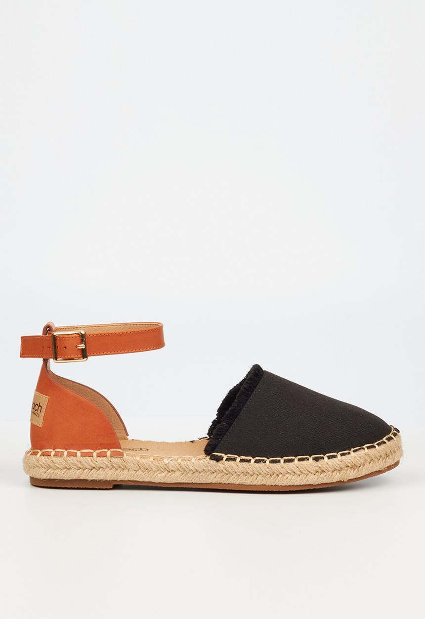 Viabeach - Espa 39 ankle tie espadrille - black combo