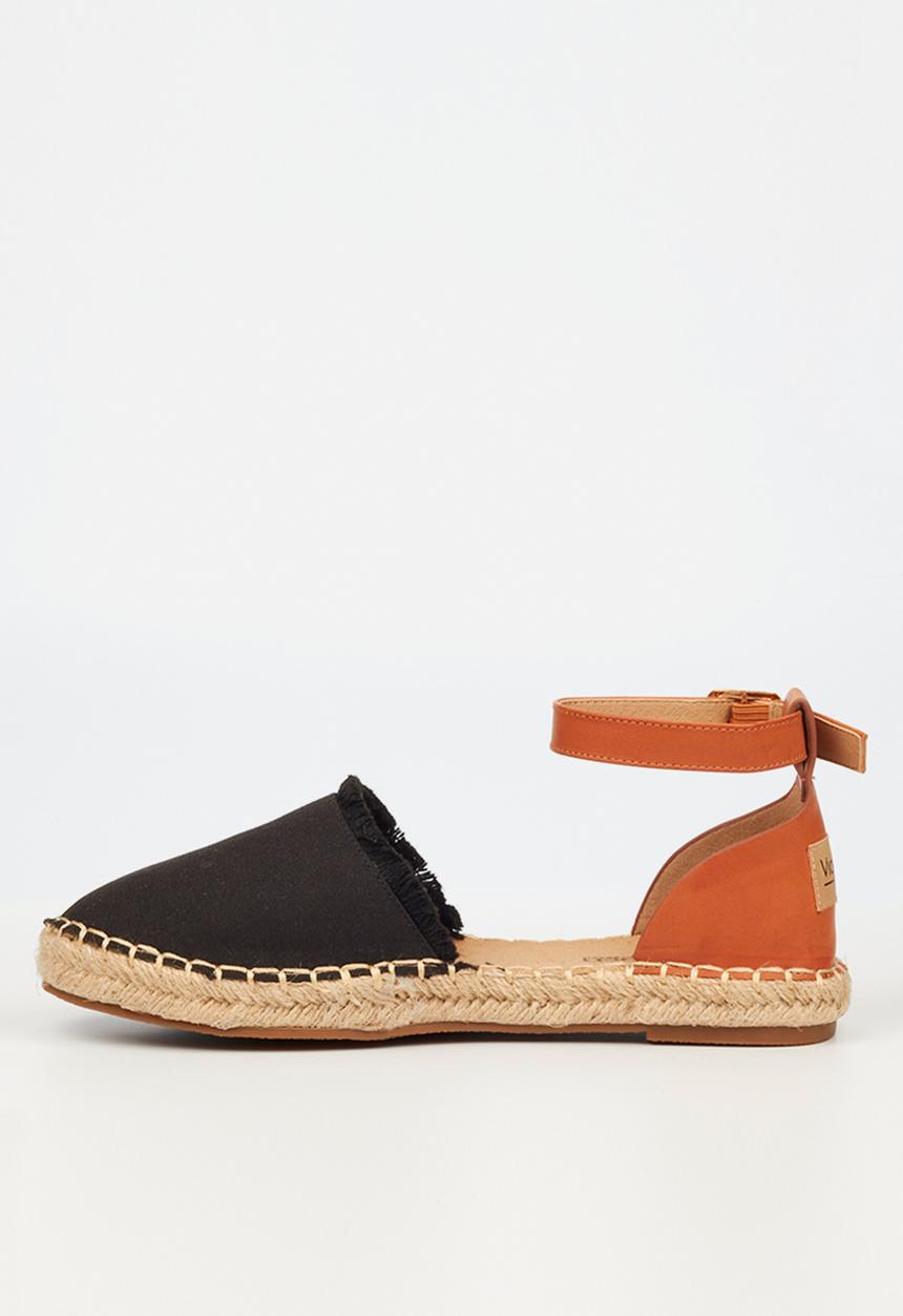 Viabeach - Espa 39 ankle tie espadrille - black combo