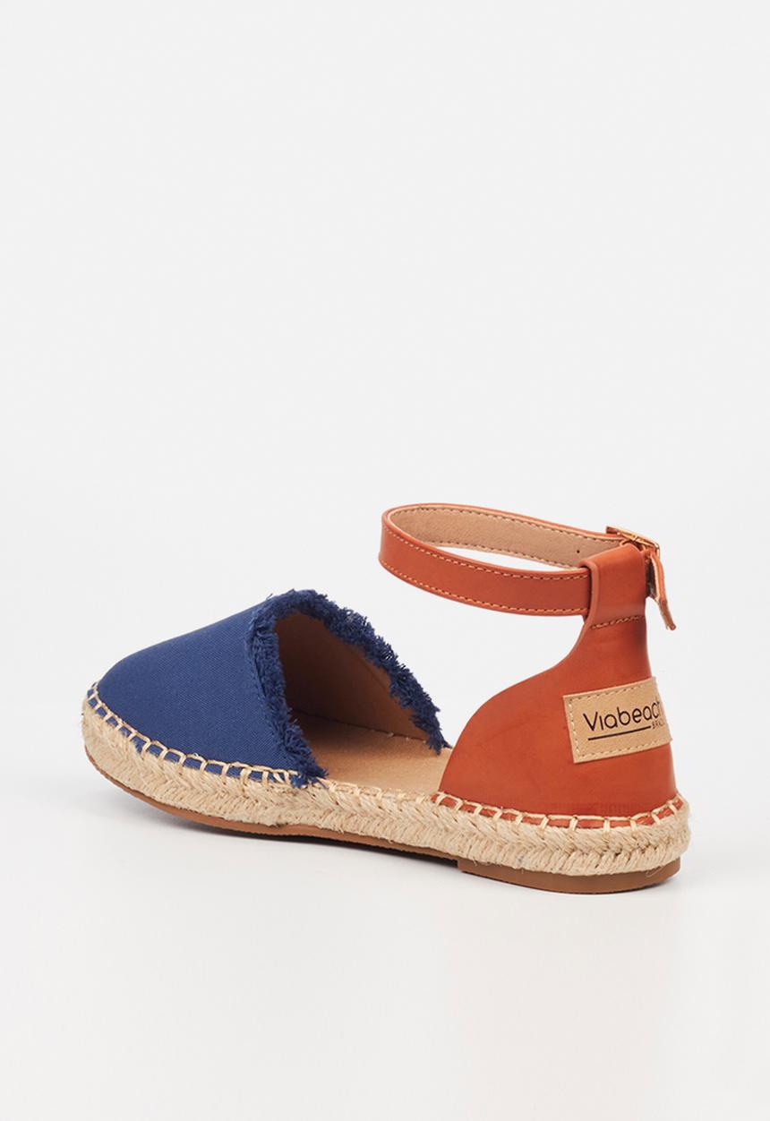 Viabeach - Espa 39 ankle tie espadrille - navy combo