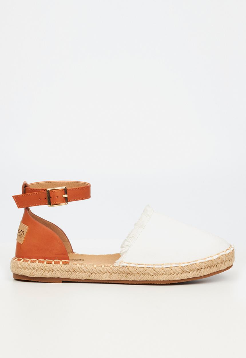 Viabeach - Espa 39 ankle tie espadrille - white combo