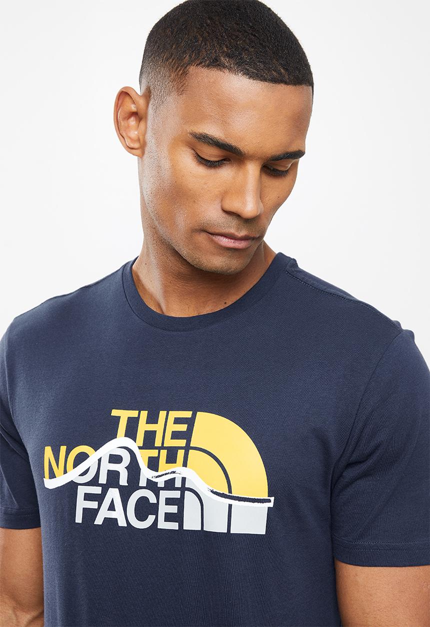 The North Face - M short sleeve mountain line tee - summit navy