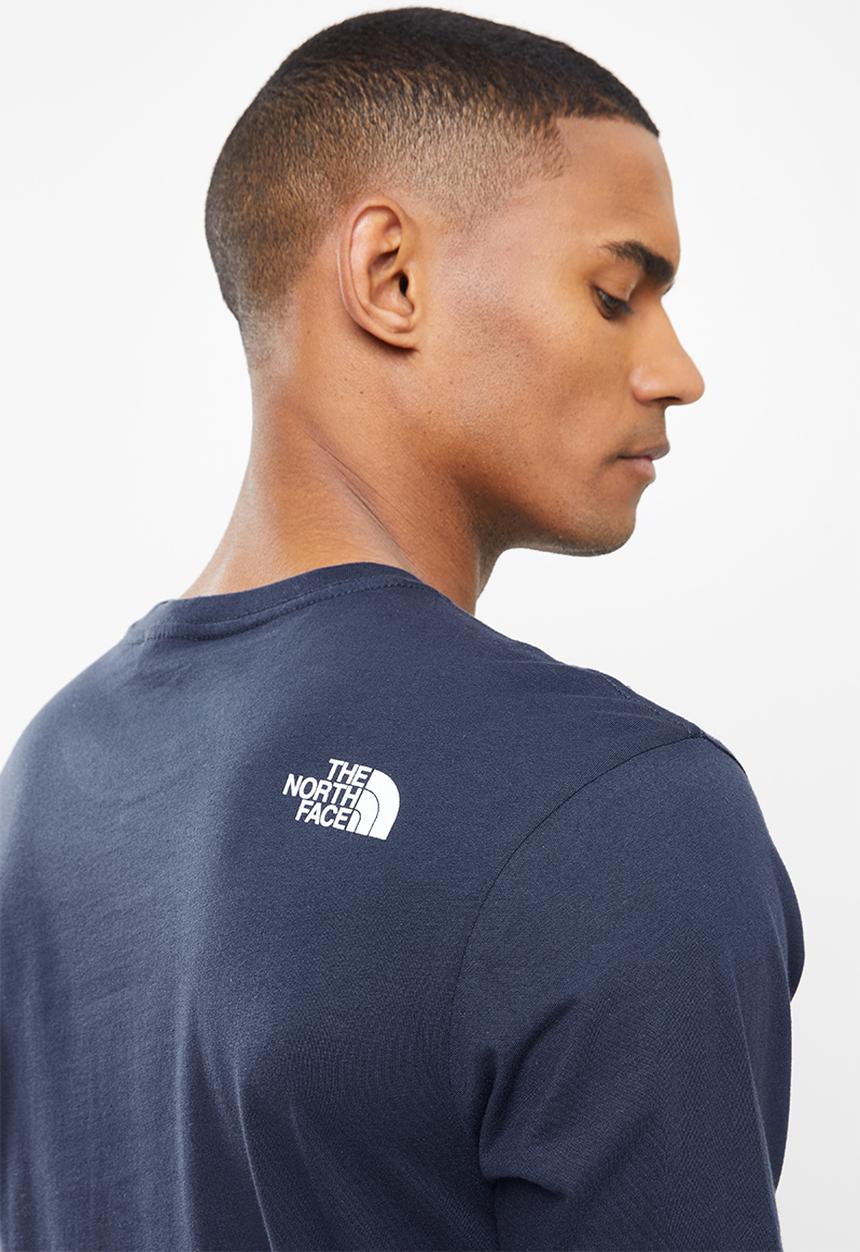 The North Face - M short sleeve mountain line tee - summit navy