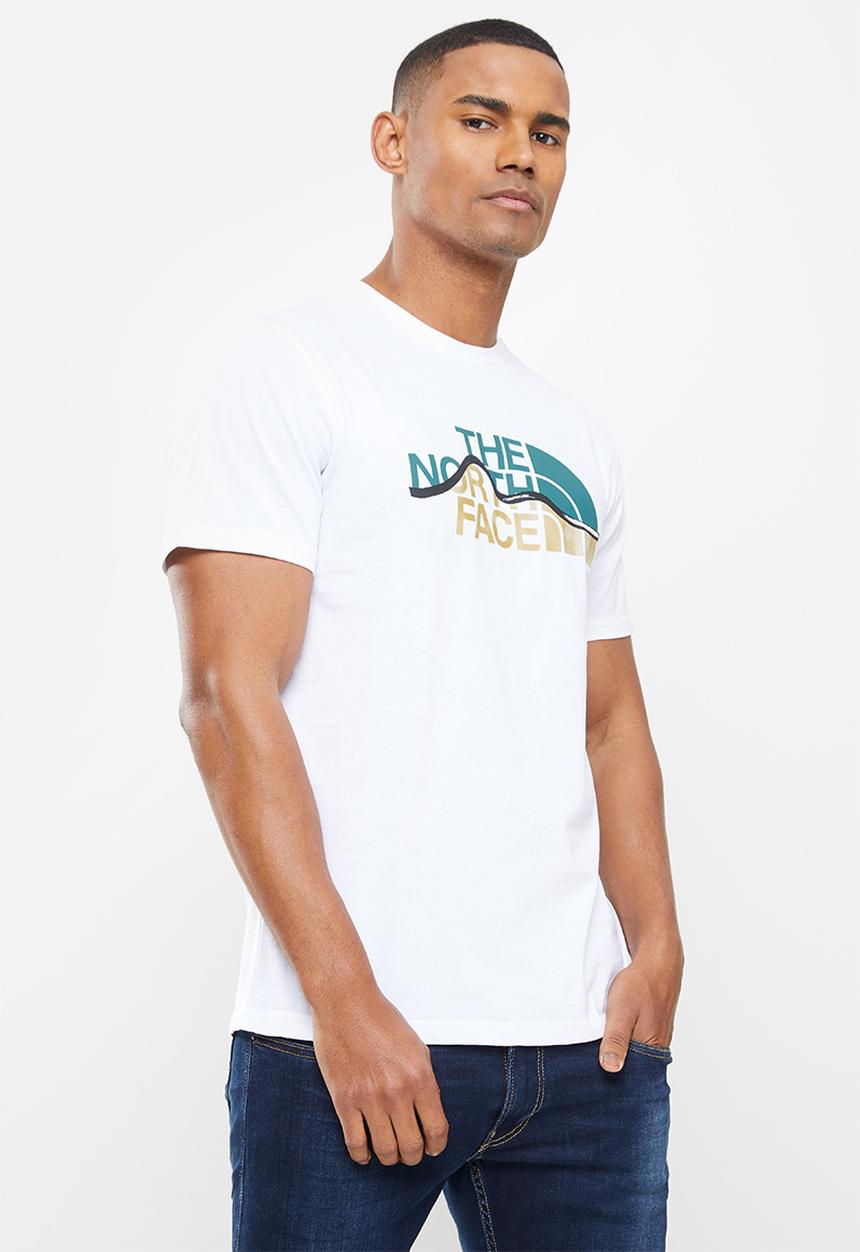 The North Face - M short sleeve mountain line tee - white
