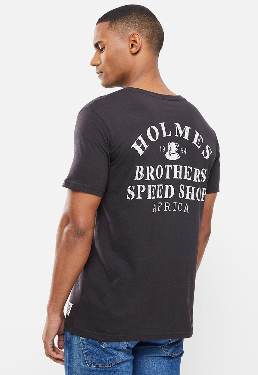 Holmes Bro's - Top hat short sleeve tee - black bean