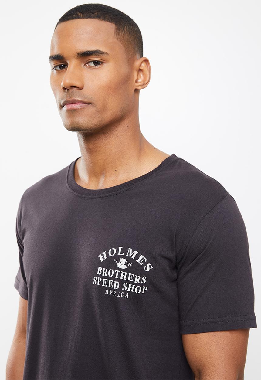Holmes Bro's - Top hat short sleeve tee - black bean