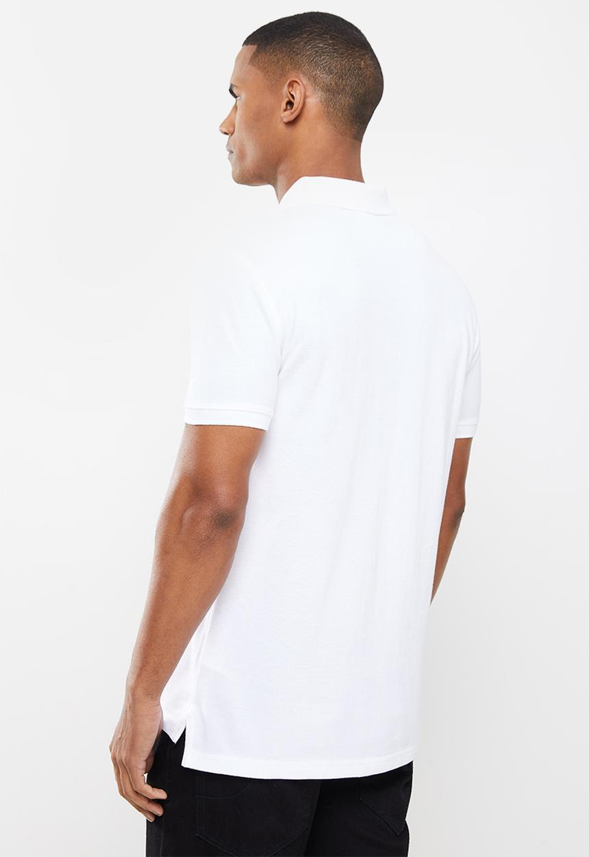 Calvin Klein - Monogram logo polo - bright white