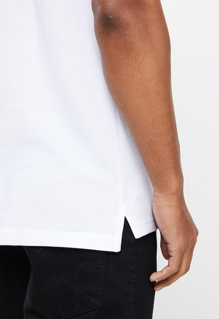 Calvin Klein - Monogram logo polo - bright white