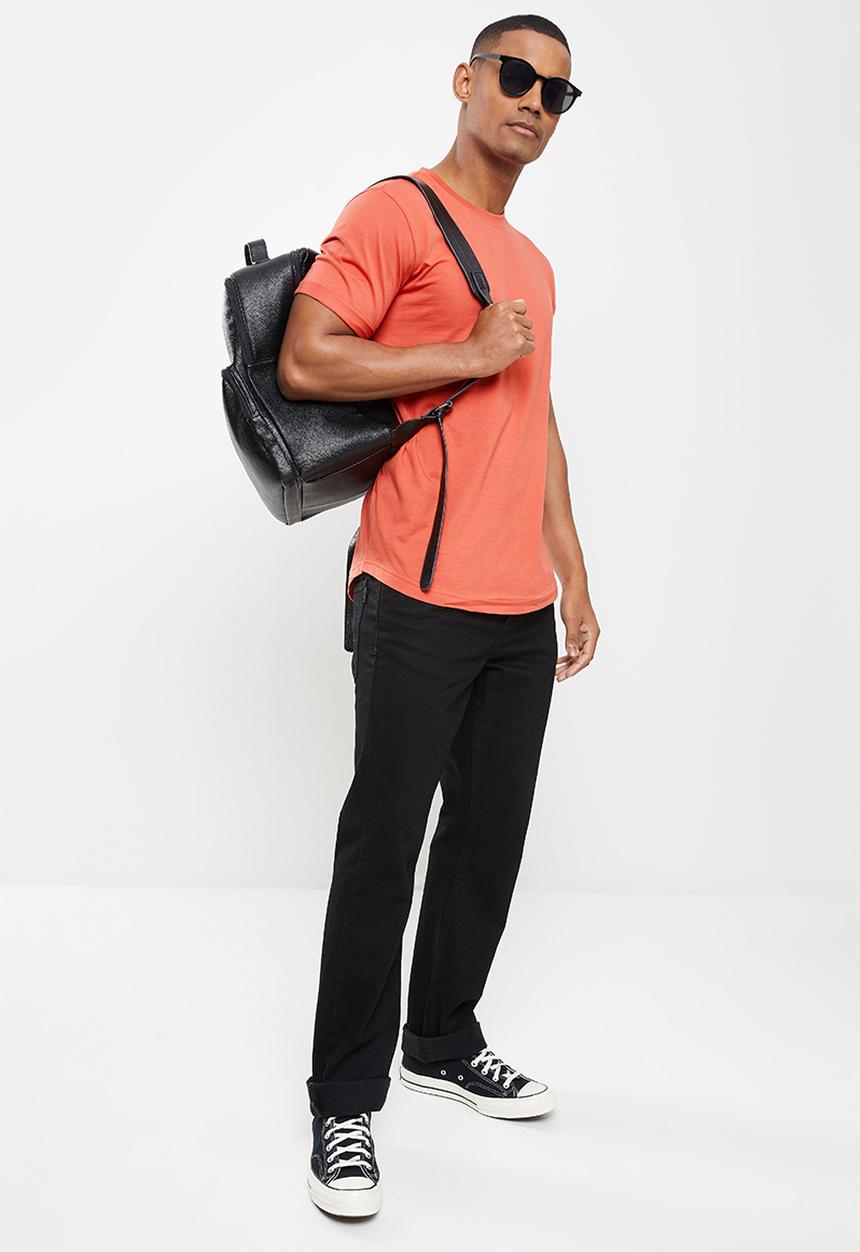 Calvin Klein - Badge turn up sleeve - rhubarb red